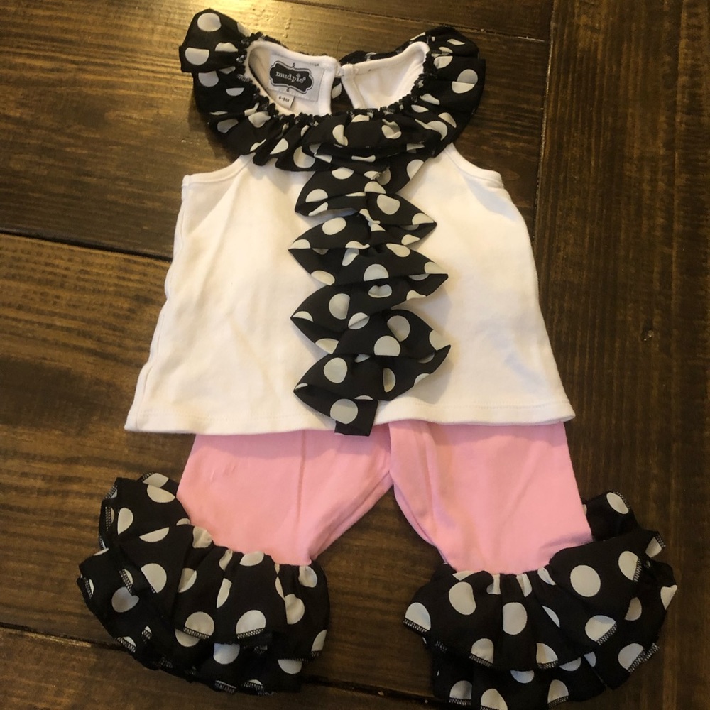 Mud pie outfit 6-9 months